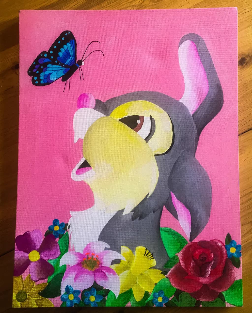 Rabbit and Butterfly Bloom