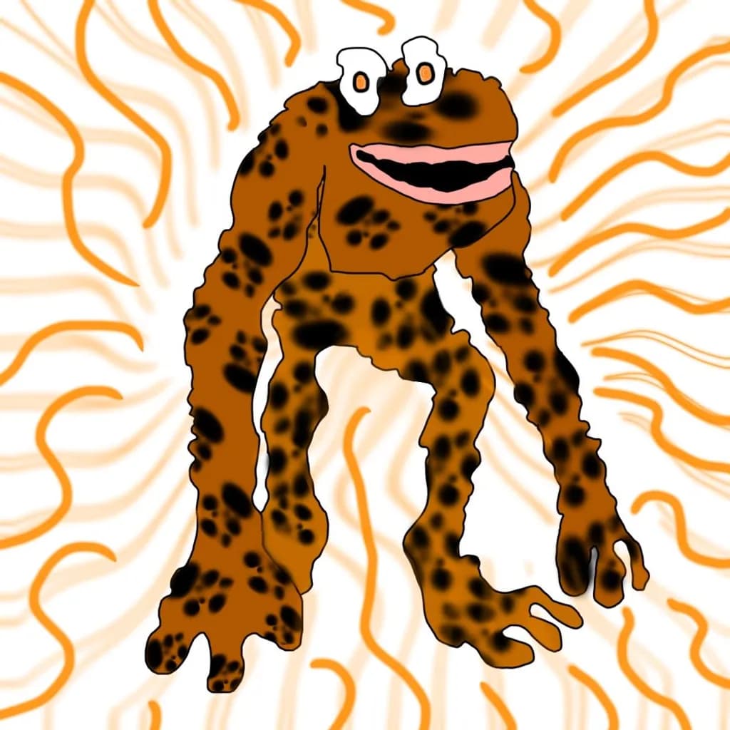 Spotted Frog Figure
