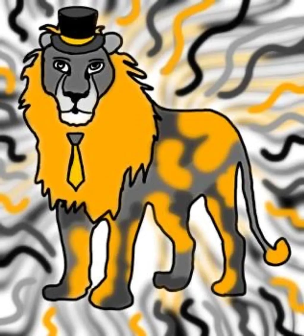 Dressed-Up Lion