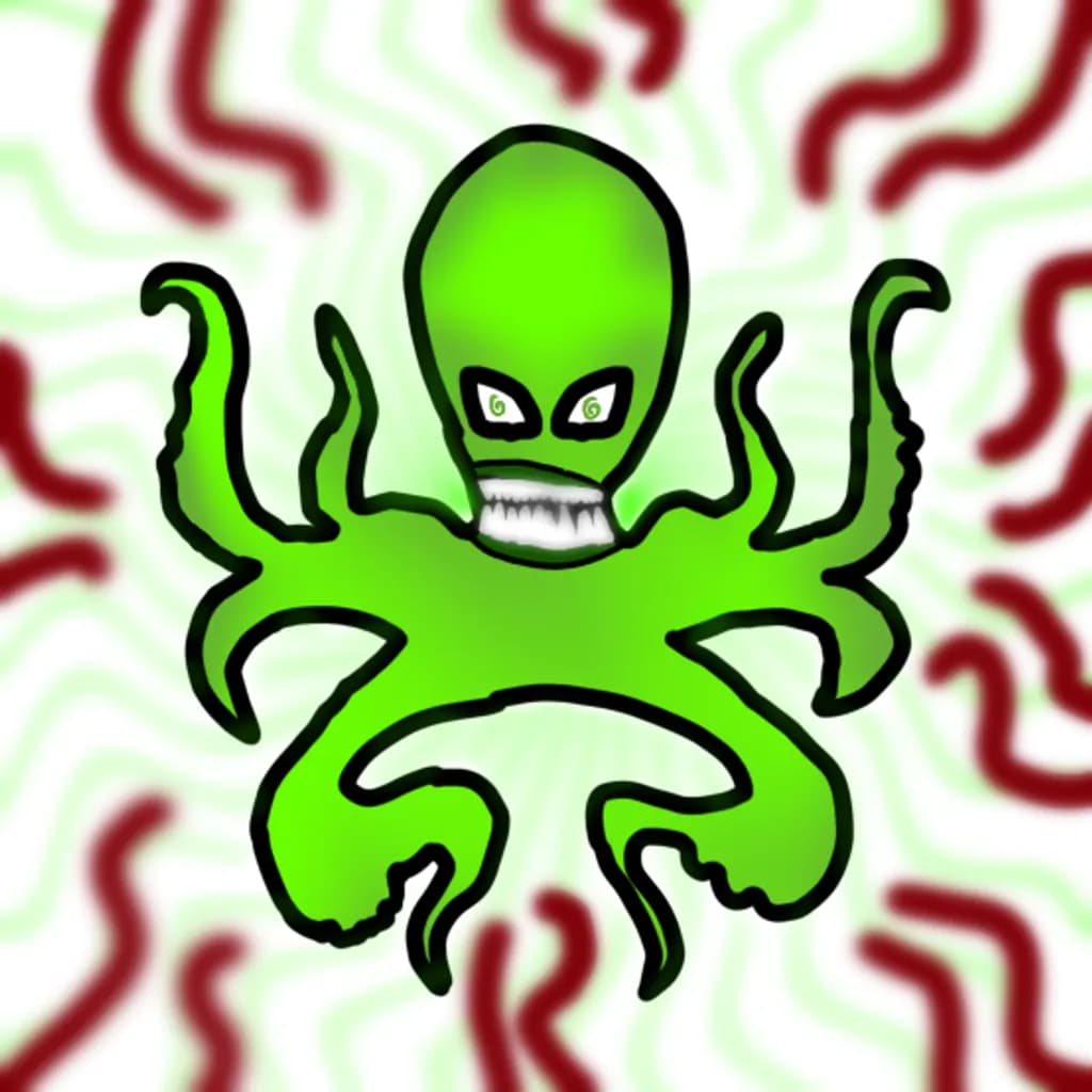 Green Octopus Illustration