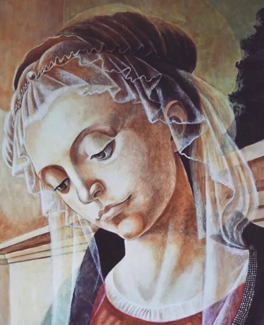 Veiled Woman Portrait