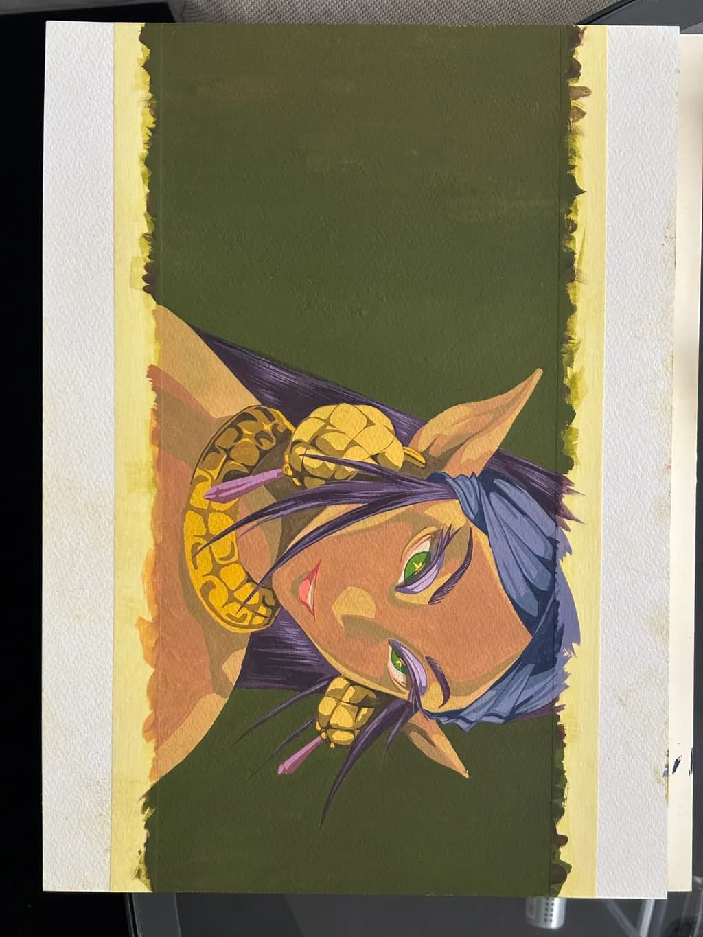 Elf Portrait with Gold Jewelry