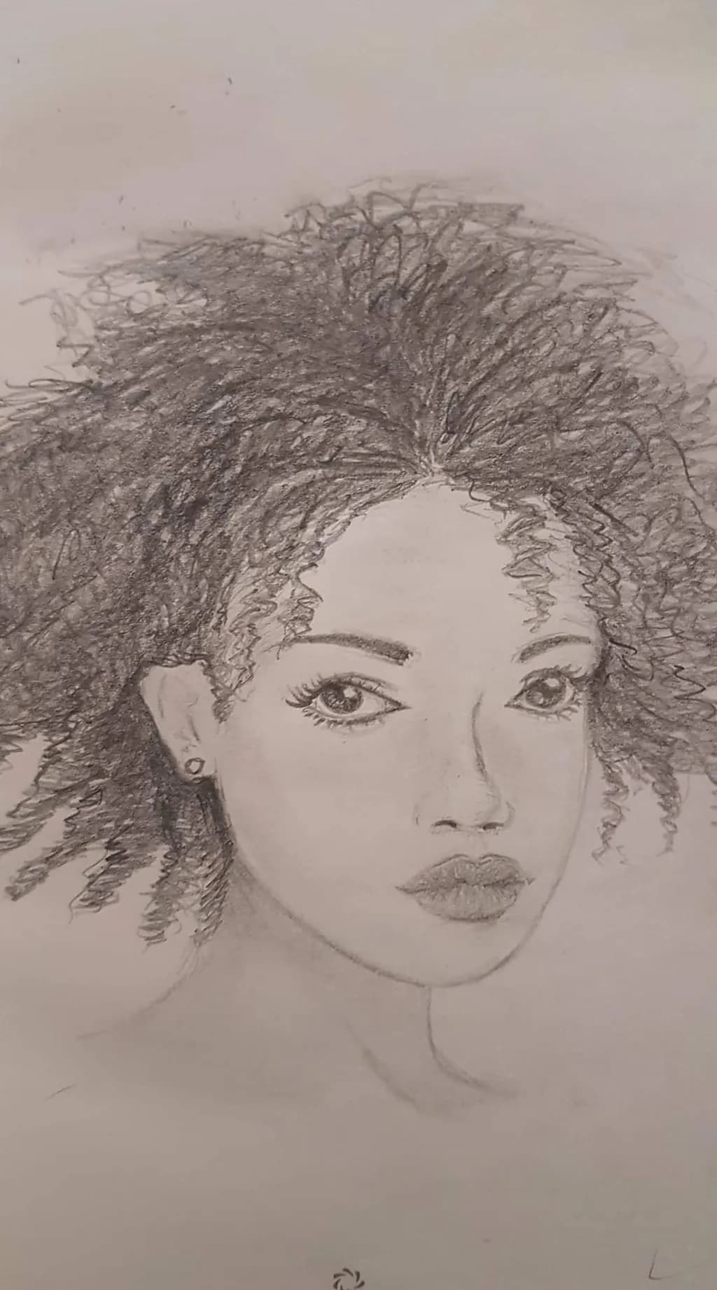 Curly Hair Portrait