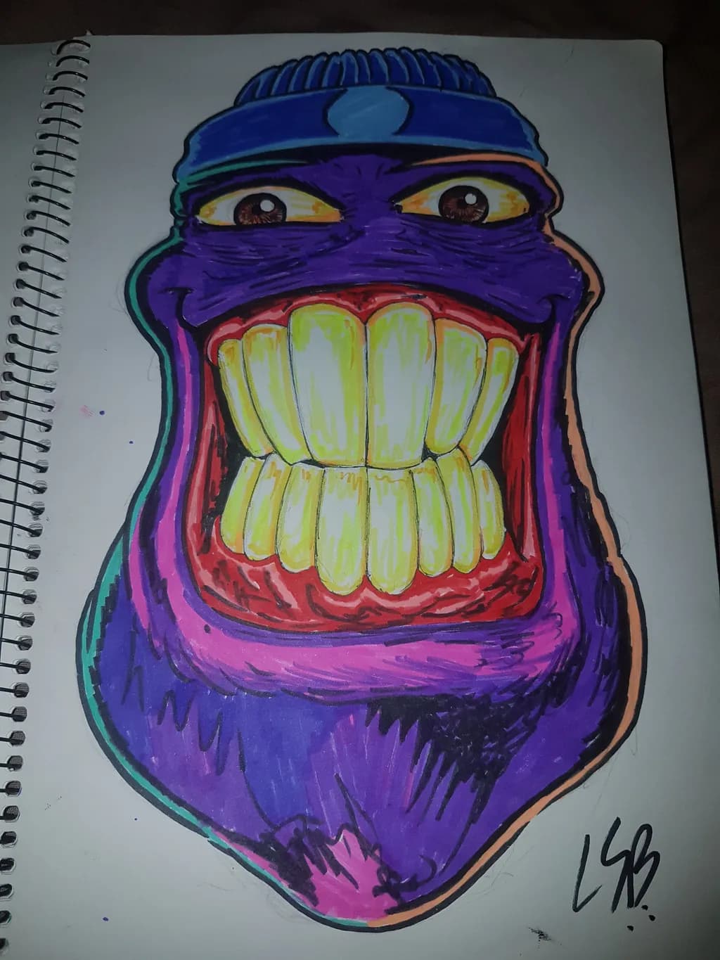 Grinning Purple Mask