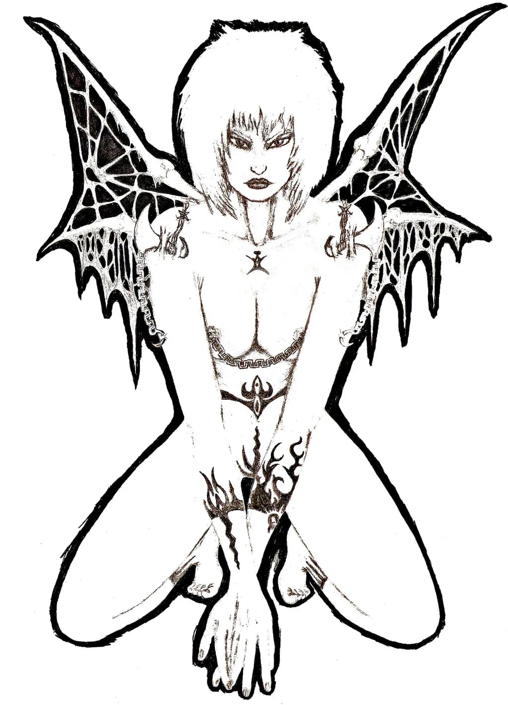 Gothic Winged Figure