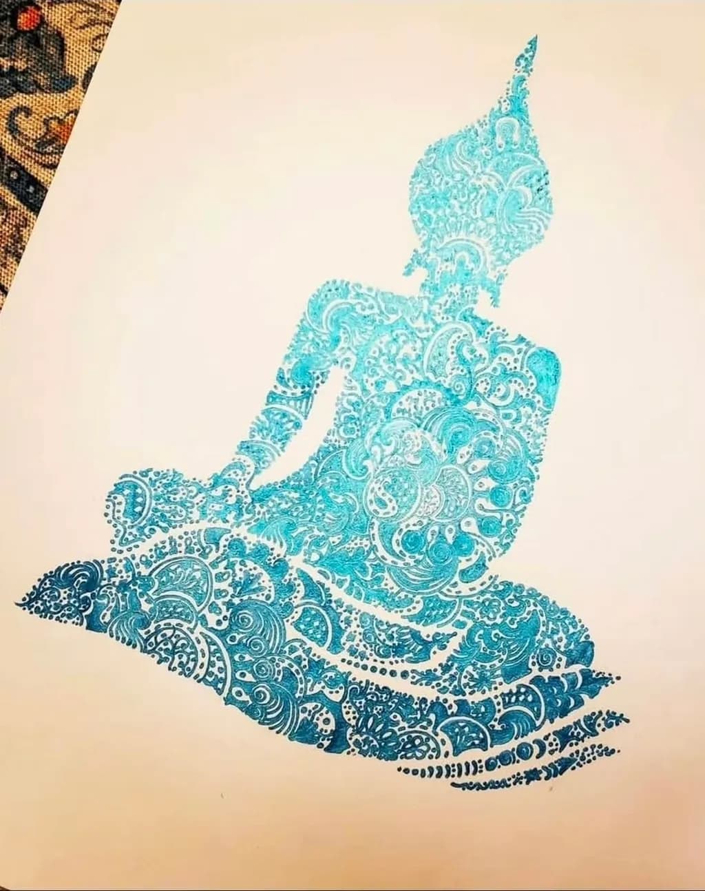 Abstract Buddha Silhouette