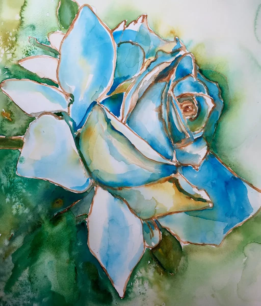 Blue Rose Bloom