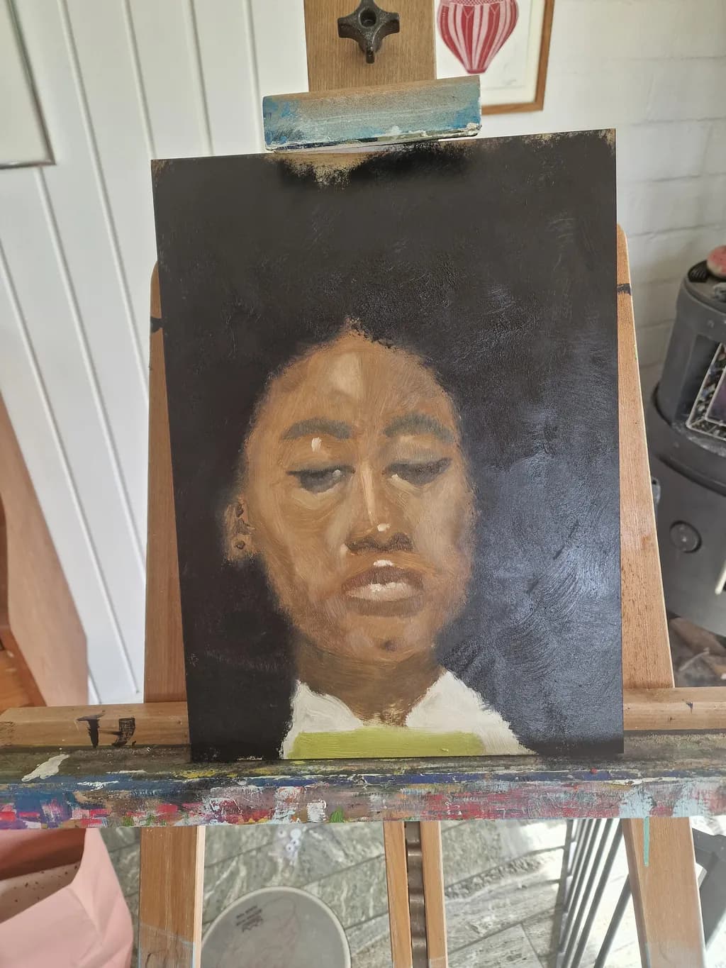 Contemplative Oil Portrait