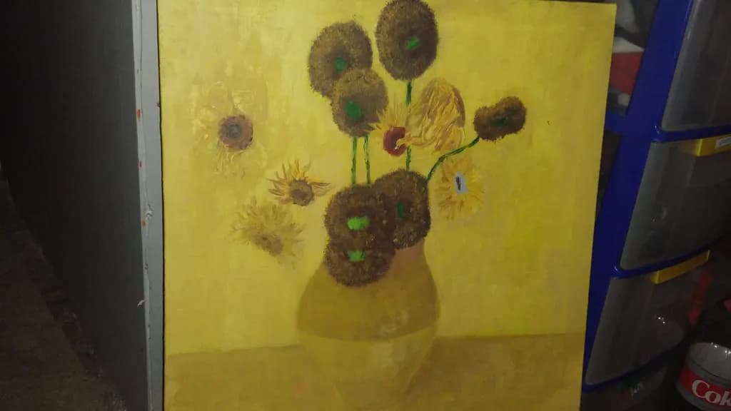 Sunflowers in Yellow, unfinished