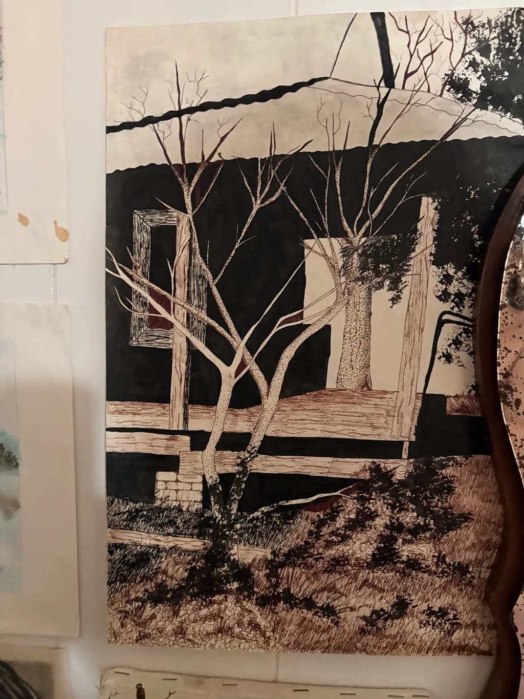 Monochrome Woodland Study