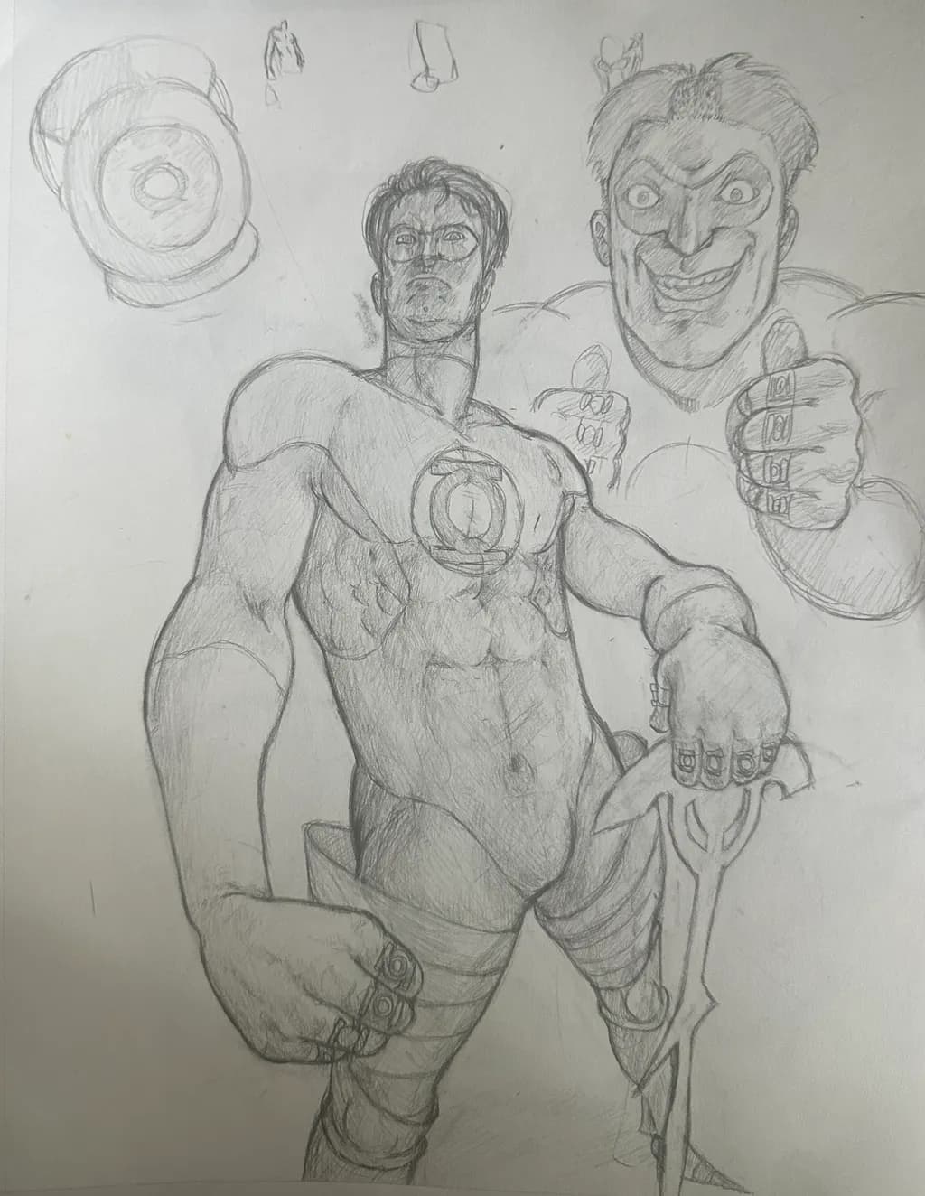 Heroic Superhero Sketch