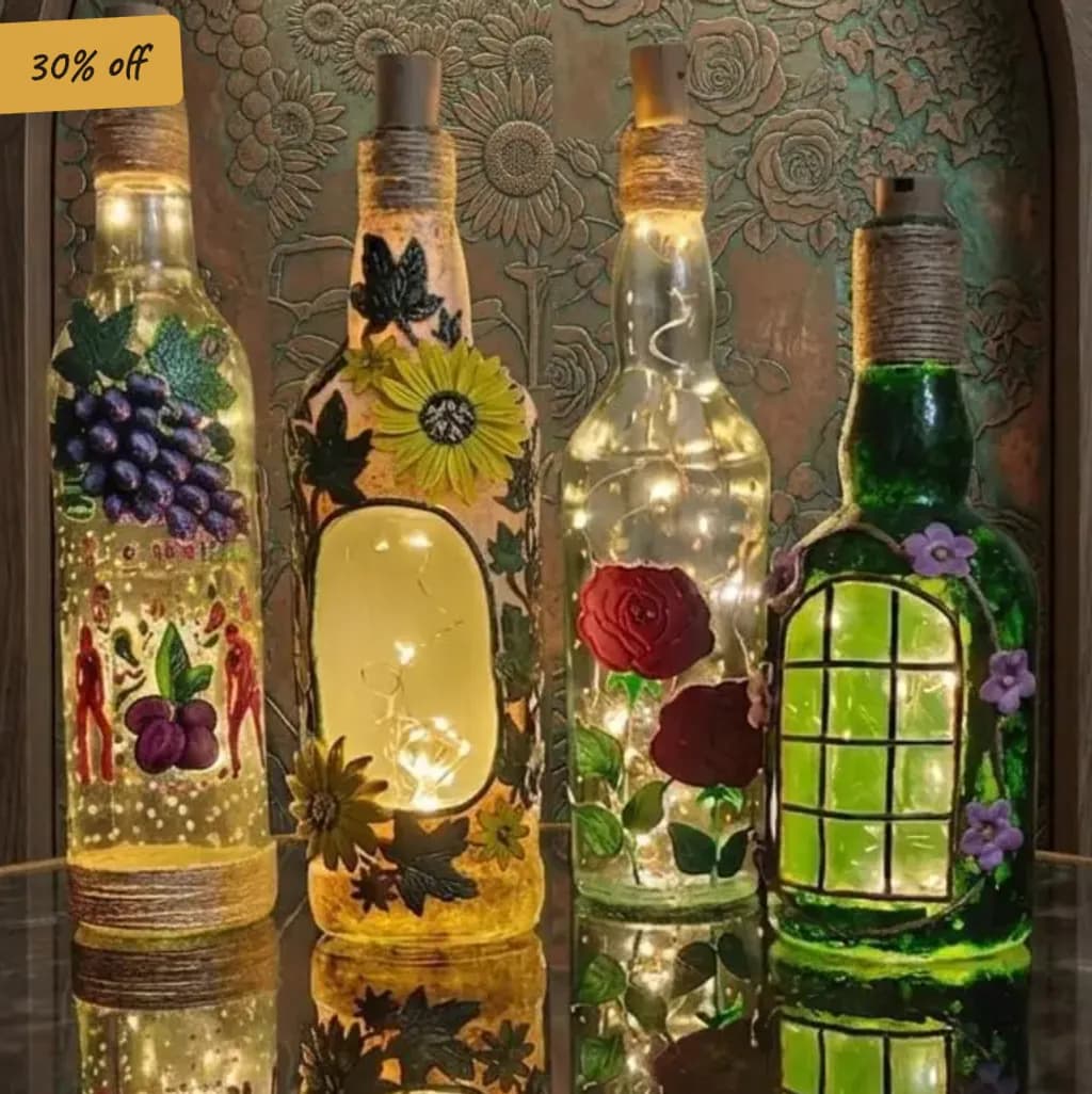 Floral Bottle Glow