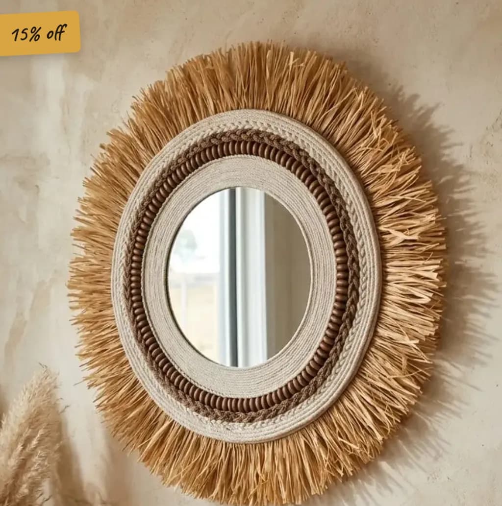 Woven Sunburst Mirror