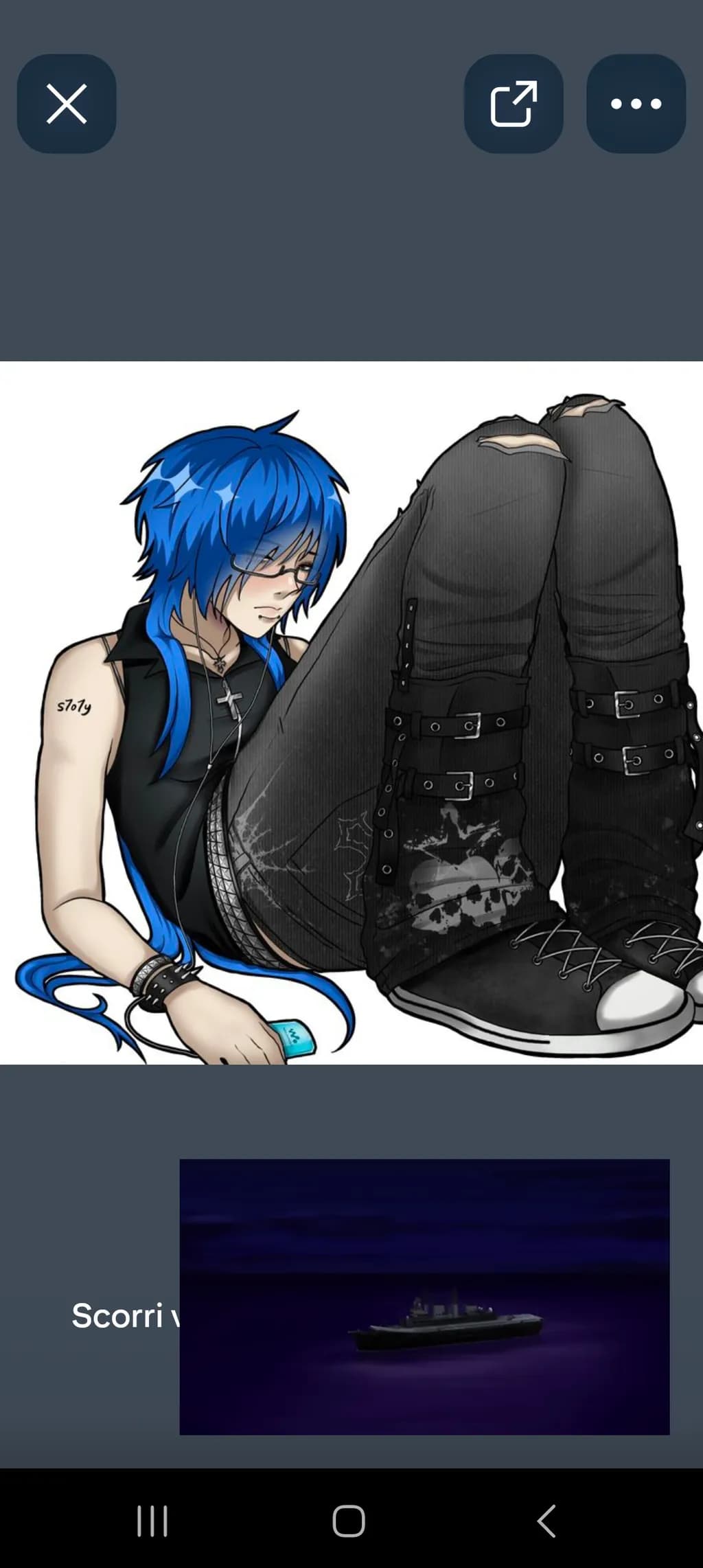 Blue-Haired Goth