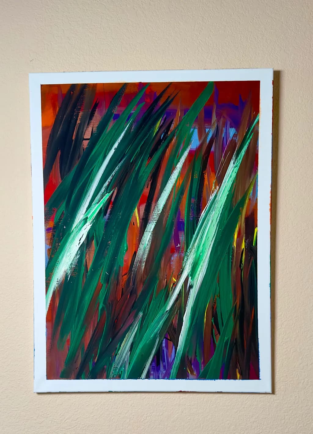 Emerald Brushstrokes subj