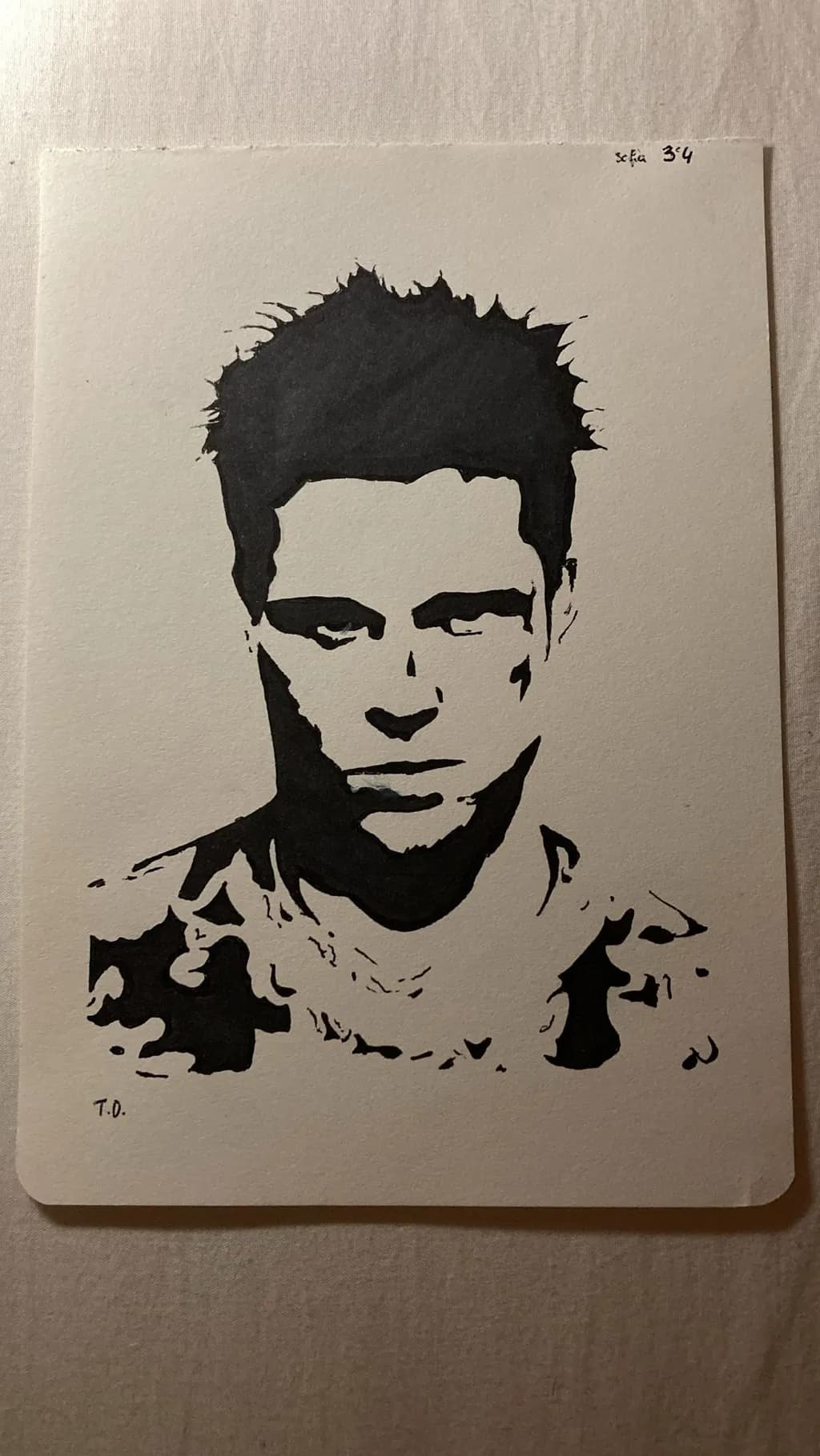 Ink Portrait of a Young Man
