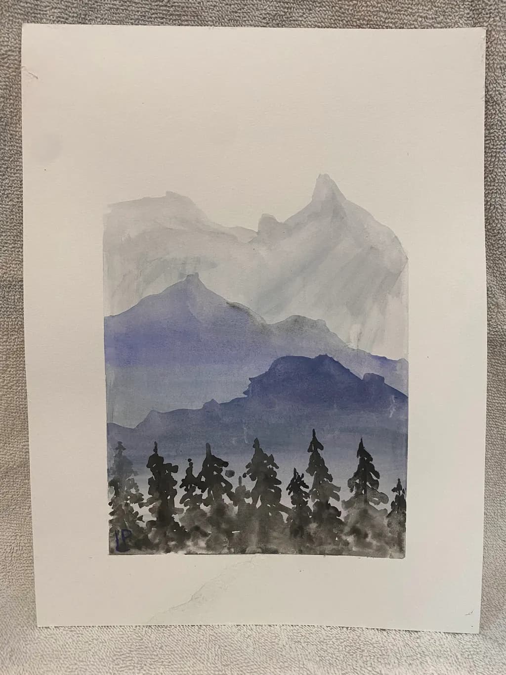 Mountain Pines in Indigo