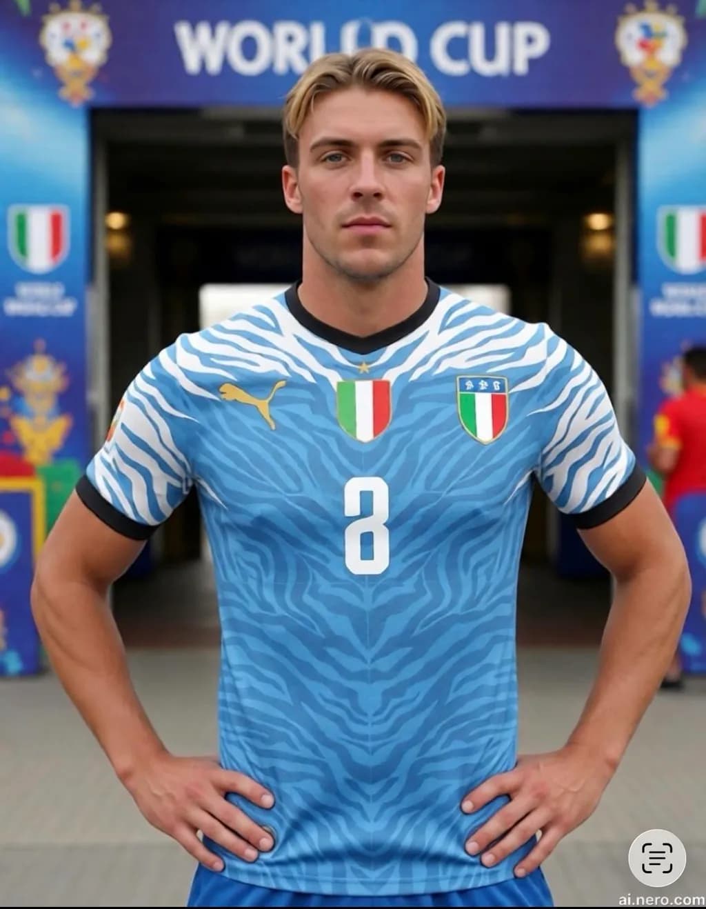 World Cup Striker Pose