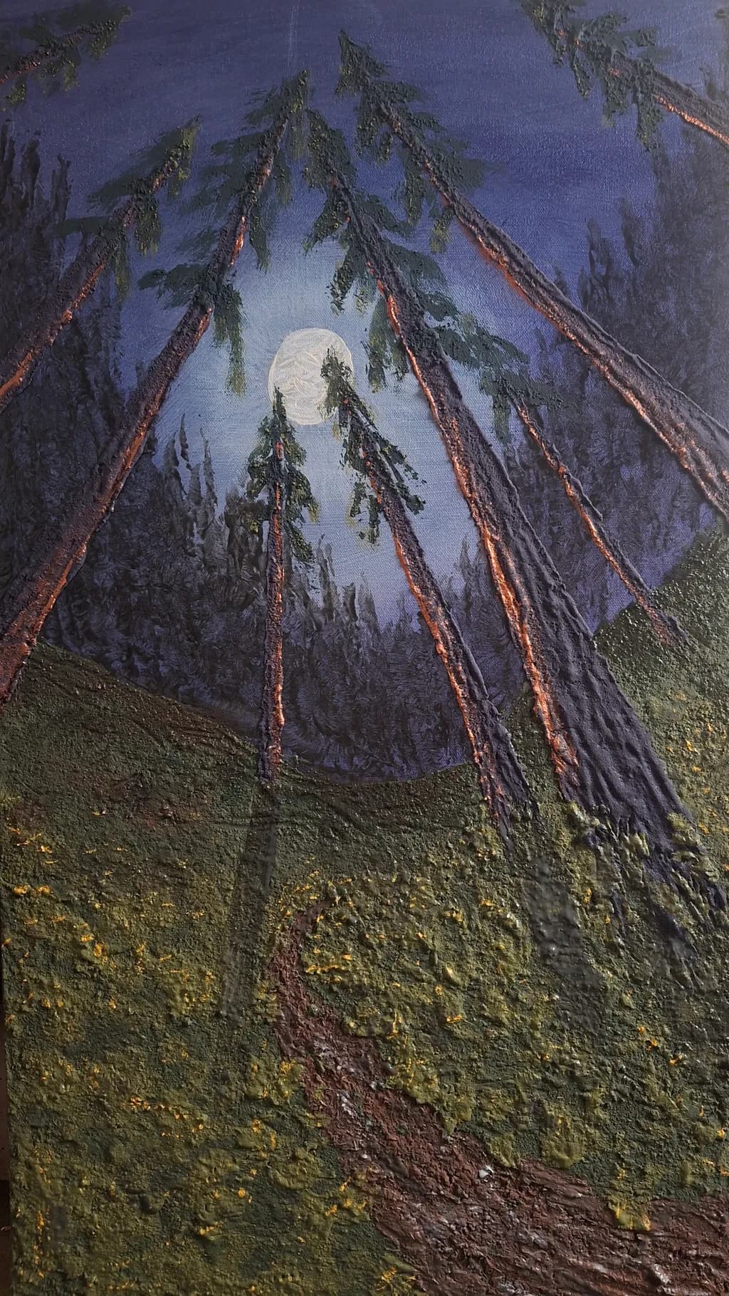 Moonlit Forest Canopy