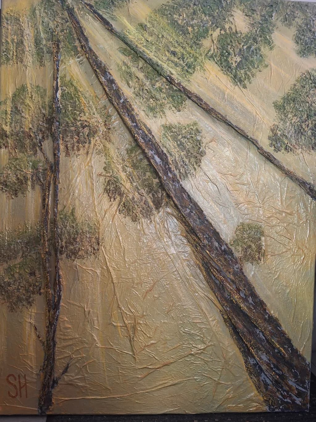 Ochre Bark Lines