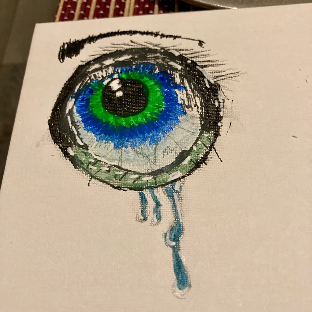 Emerald Blue Eye Drip
