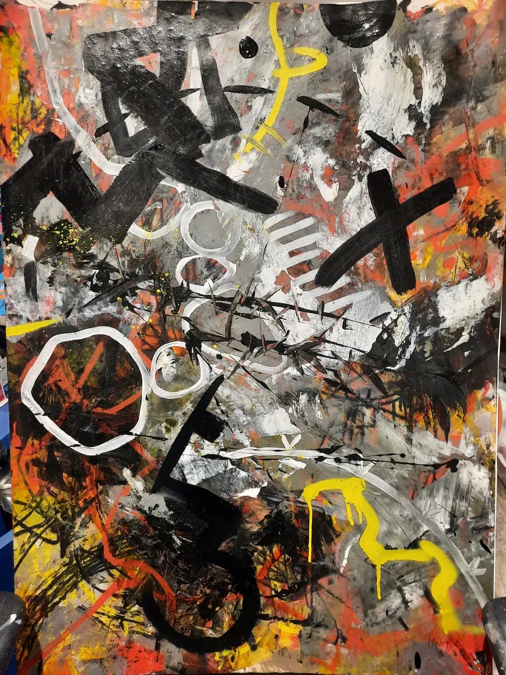 Black and Yellow Collision