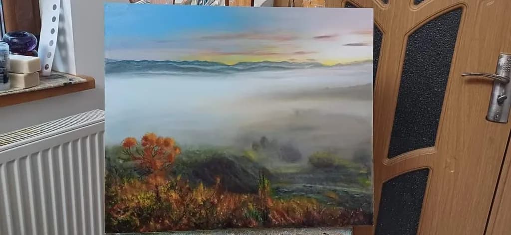 Autumn Coastline Mist