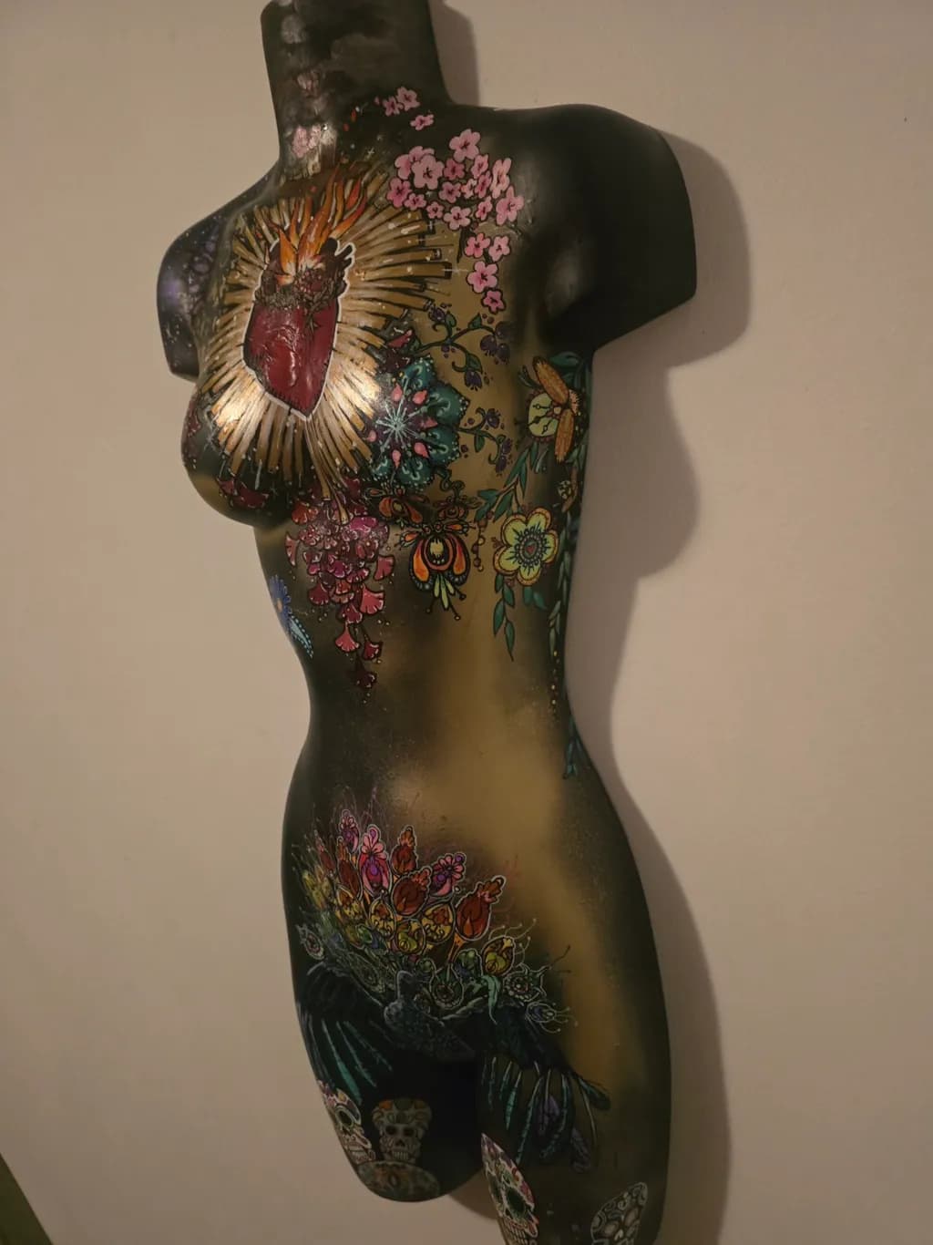 Floral Heart Mannequin