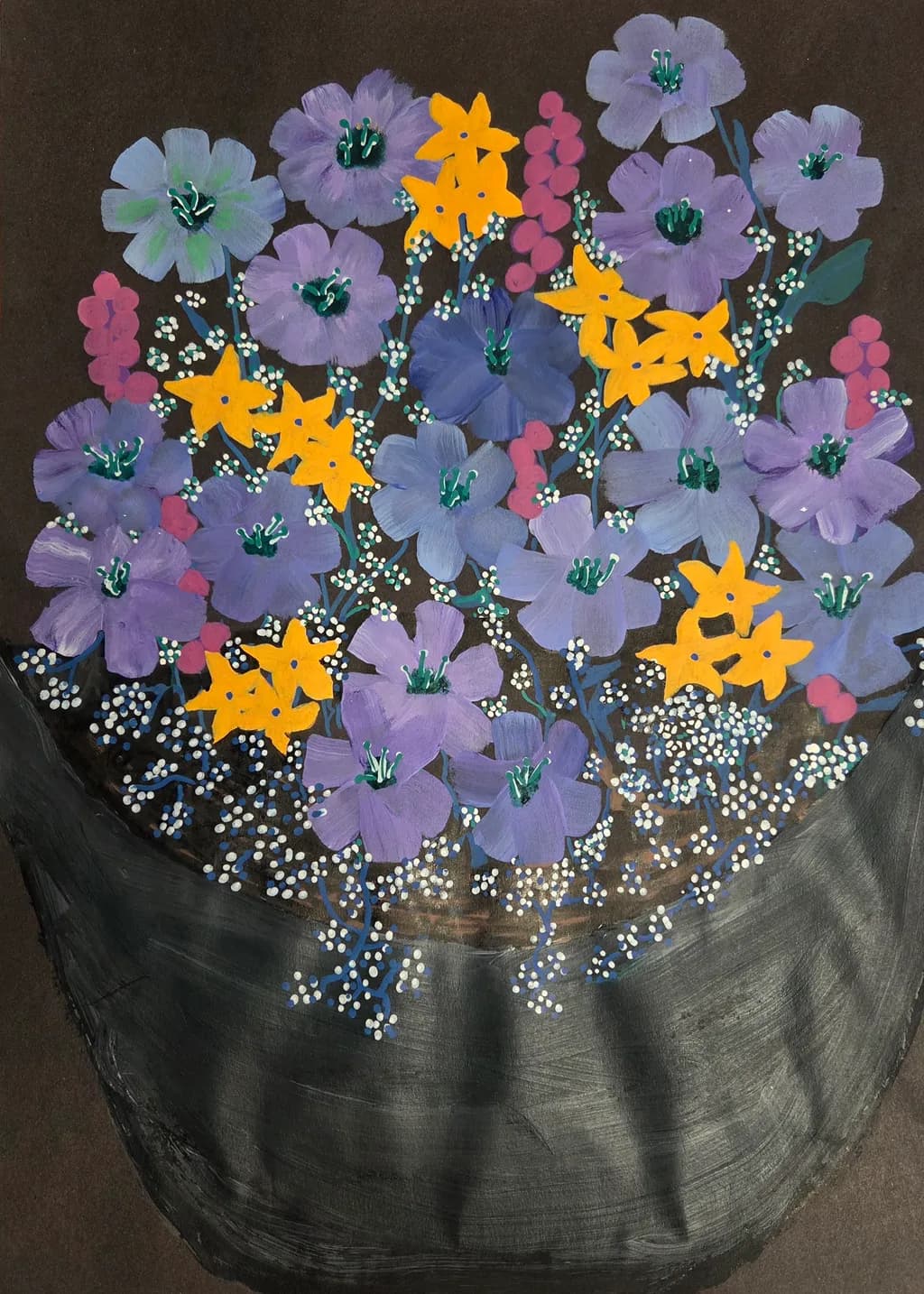 Midnight Wildflower Bouquet