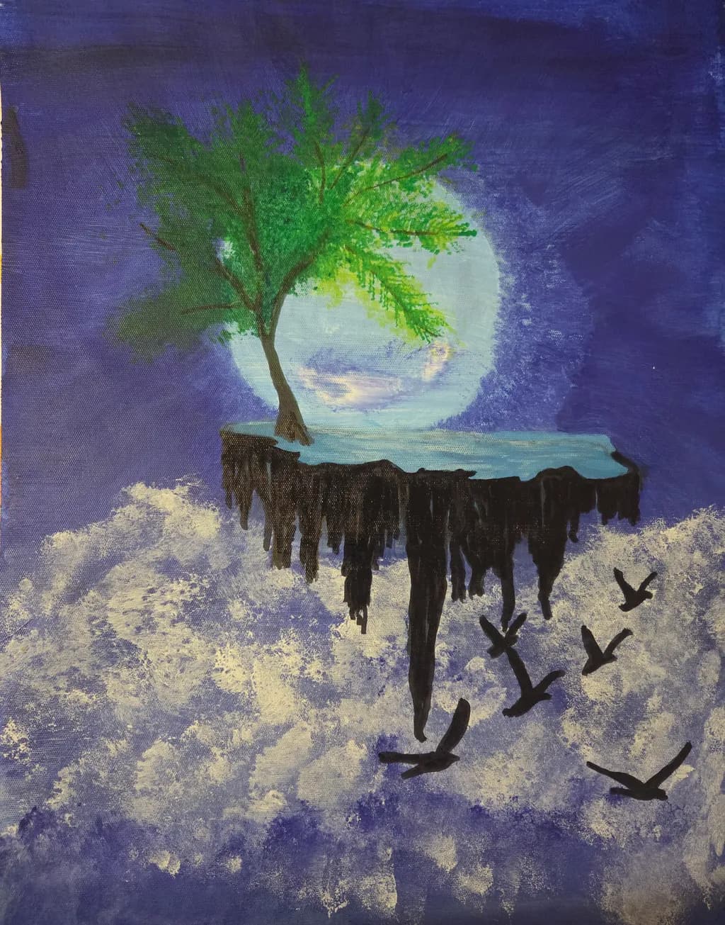 Moonlit Tree Flight