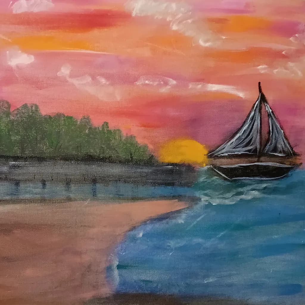 Sailboat at Sunset