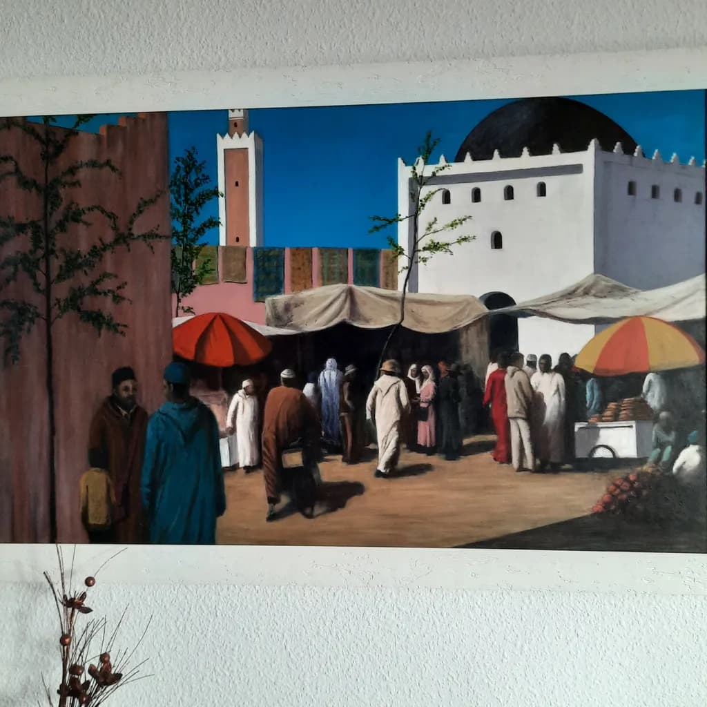 Market Beneath the Mosque