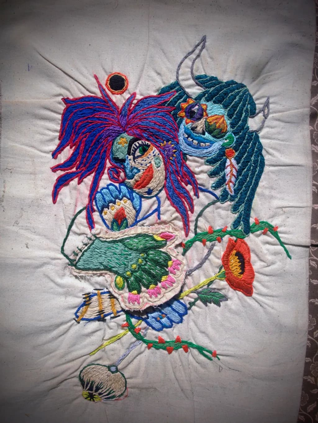 Embroidered Carnival Companions
