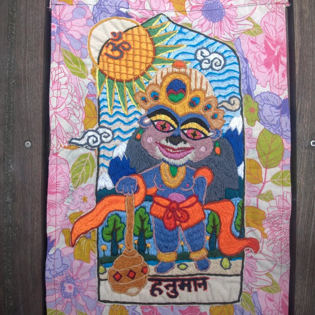 Embroidered Hanuman