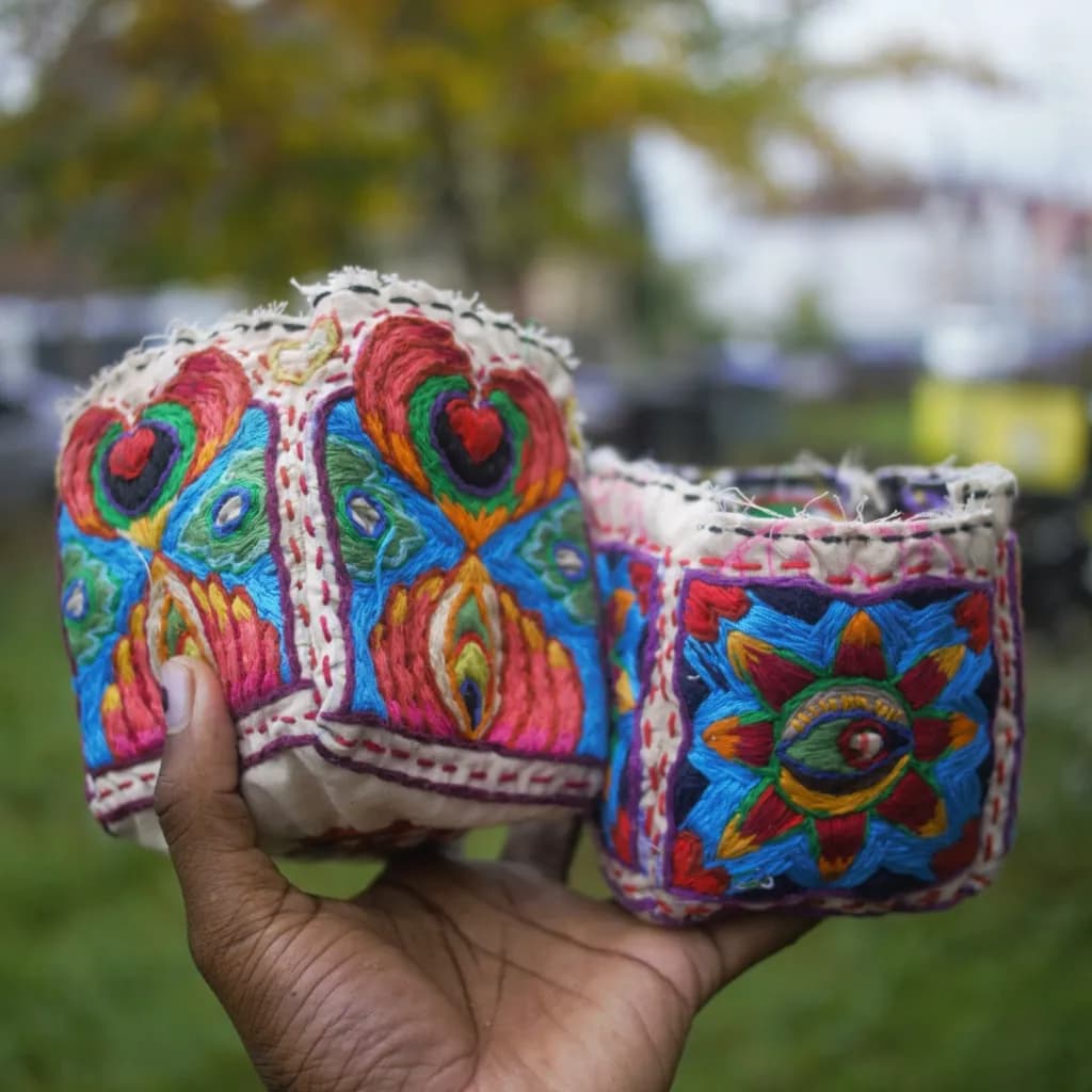 Embroidered Folk Vessels