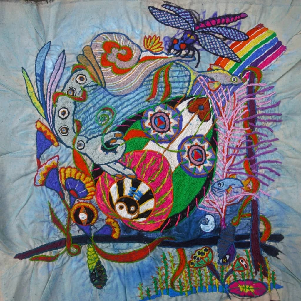 Embroidered Reef Gathering