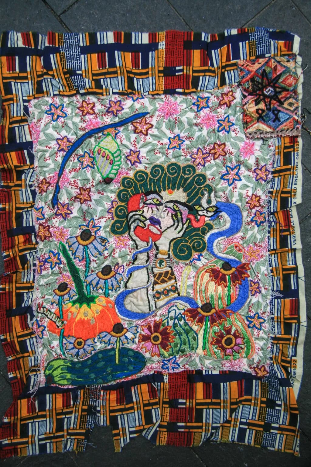 Embroidered Garden Portrait