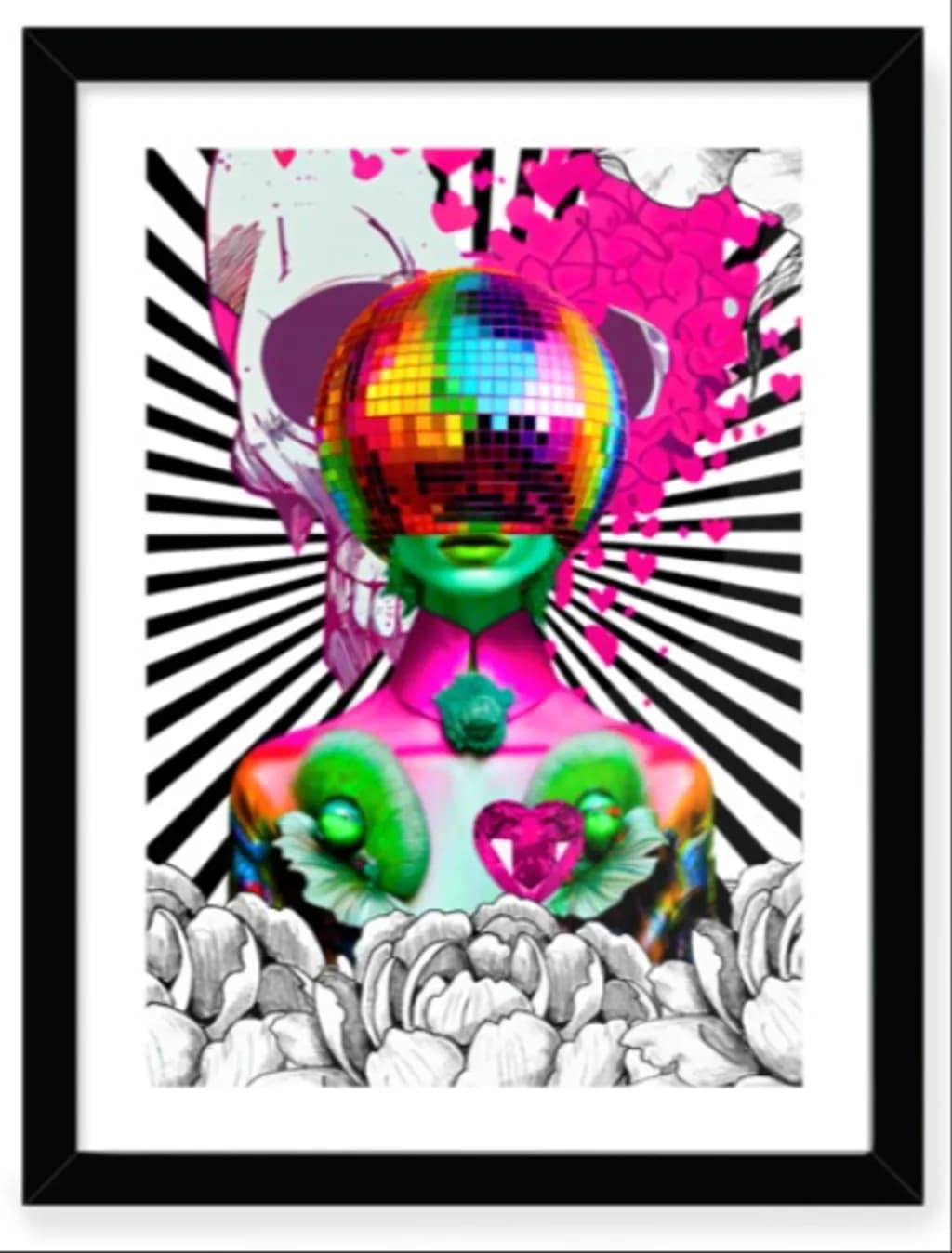 Disco Heart Portrait