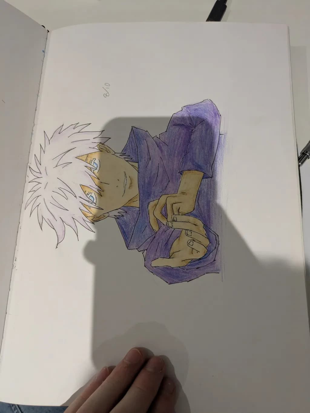 Purple-Clad Anime Hero