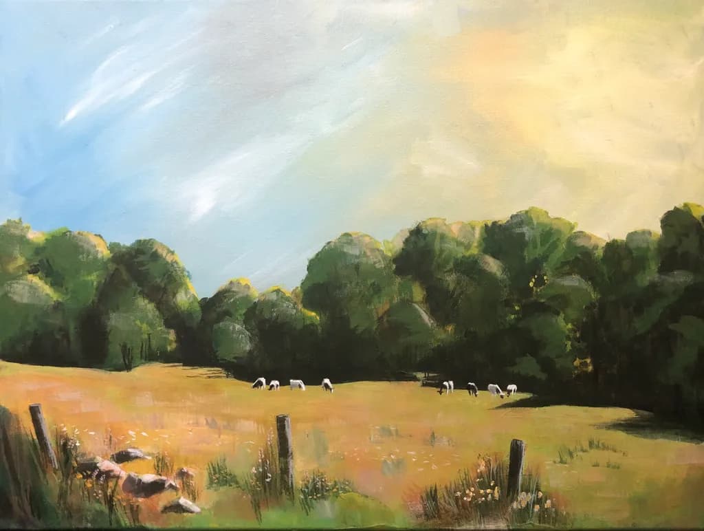 Pasture Among Trees