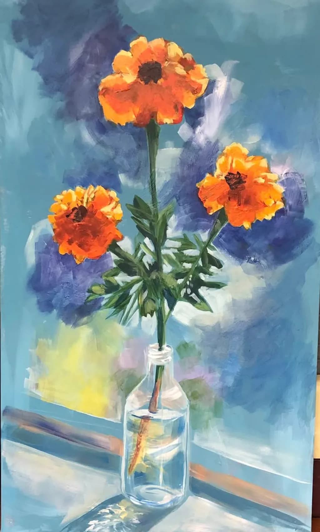 Three Majestic Marigolds
