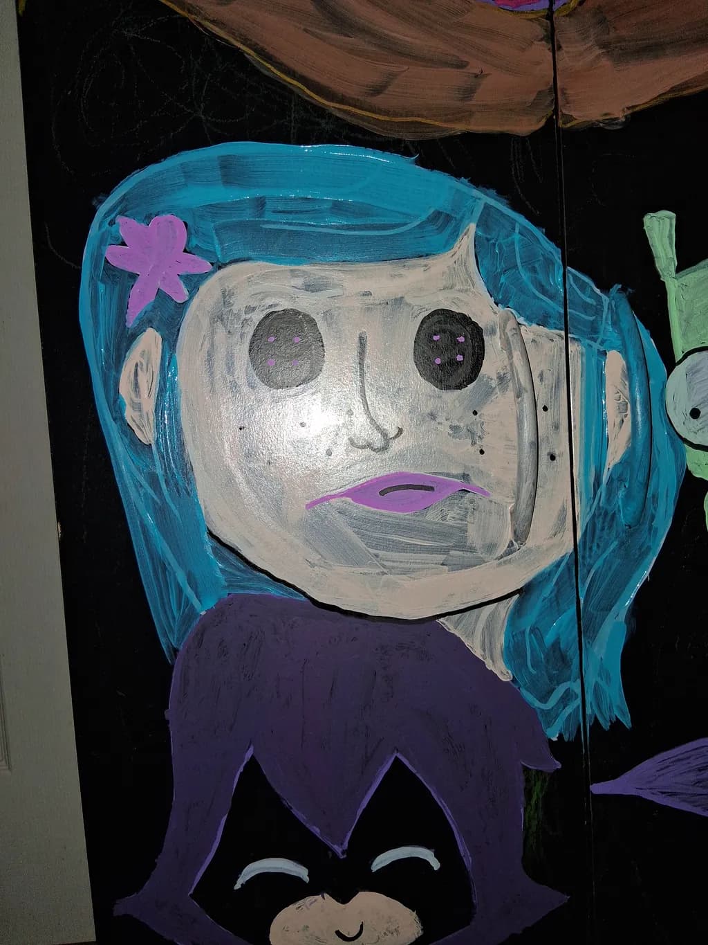 Blue-Haired Child Portrait
