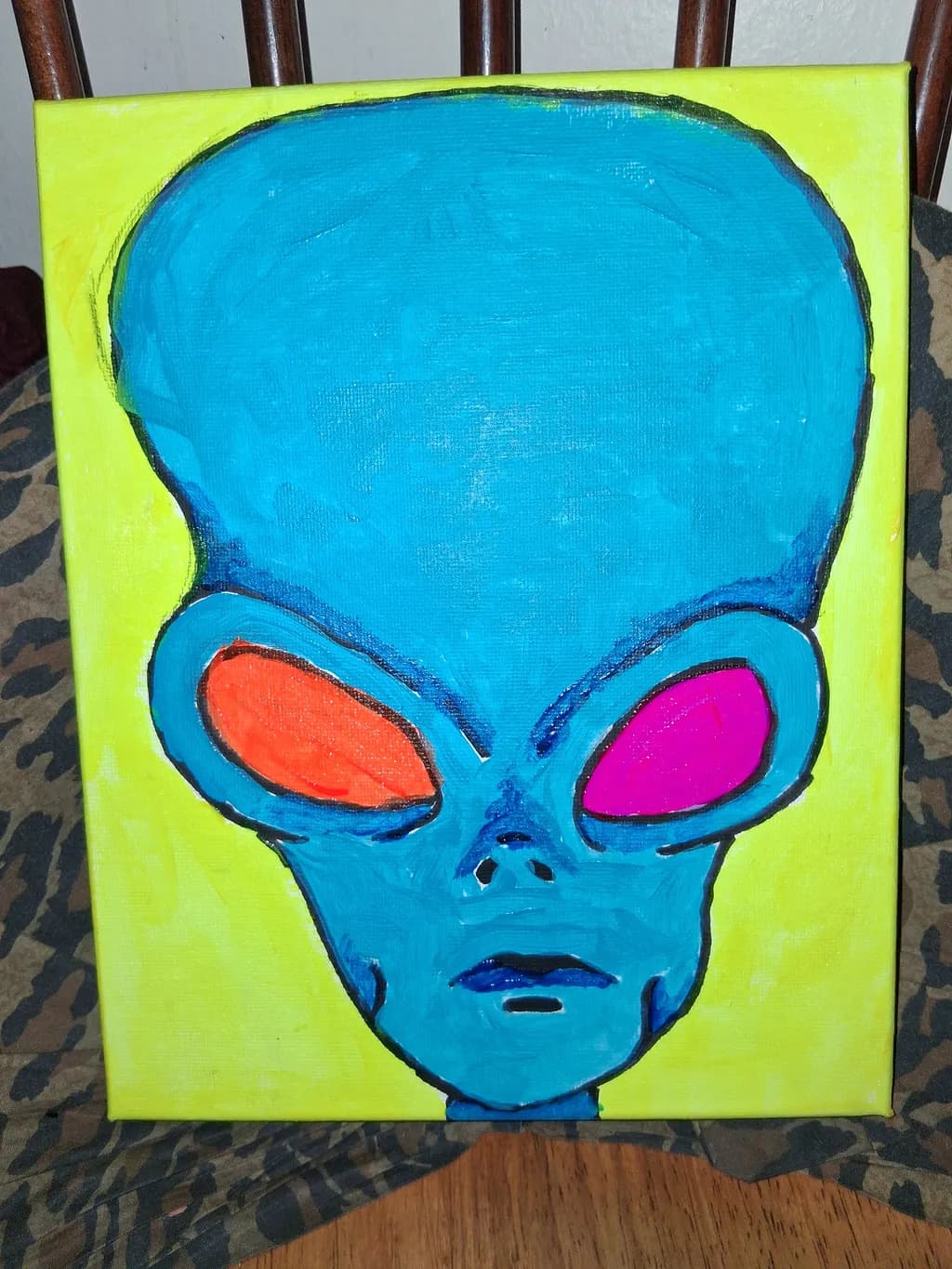 Neon Alien Portrait