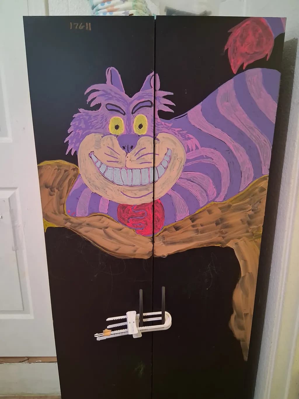 Purple Cat on a Branch