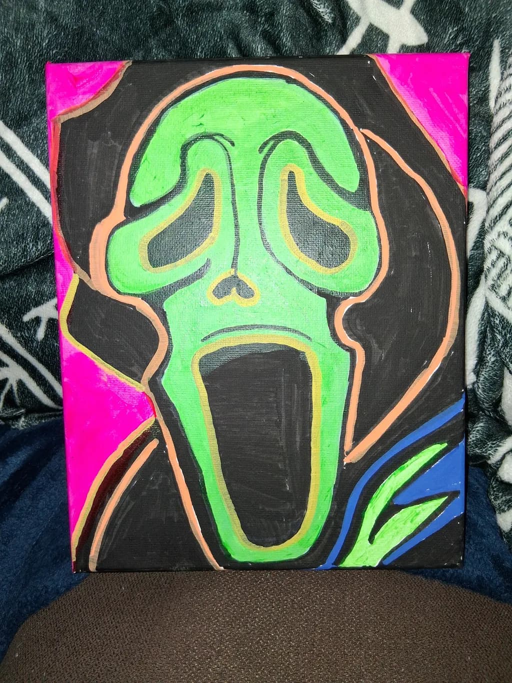 Neon Scream Portrait