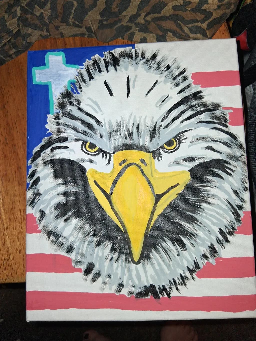 Patriotic Eagle Portrait