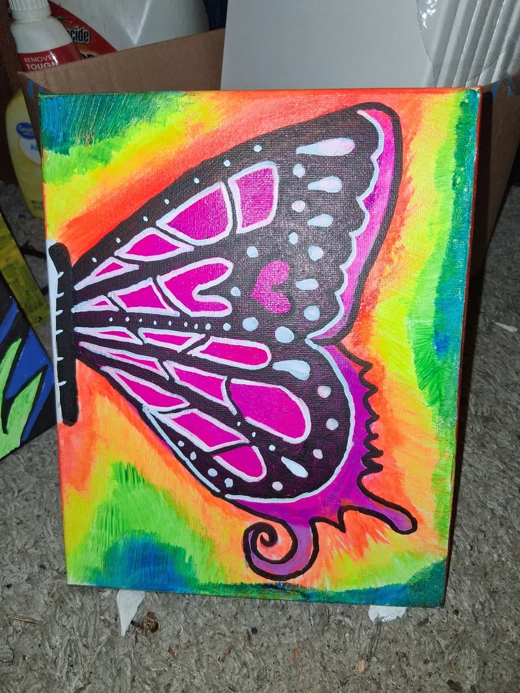 Neon Butterfly Flight