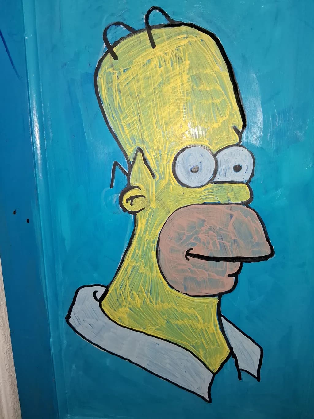 Yellow Cartoon Character with Glasses