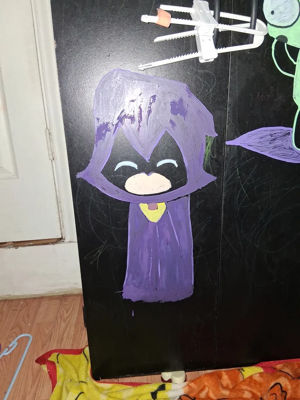 Purple Cartoon Character