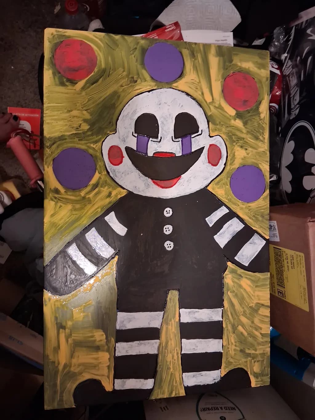 Purple Polka-Dot Clown